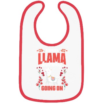 Discover A Whole Llama Learning Going On Funny Floral Bibs