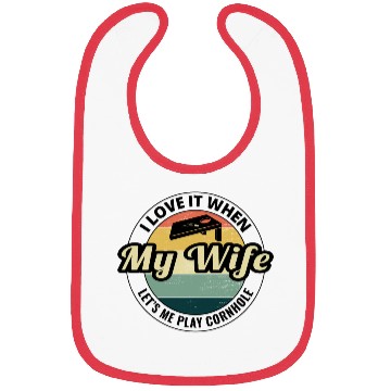 Discover Cornhole Bean Bag Toss Lawn Game Husband Wife Bibs