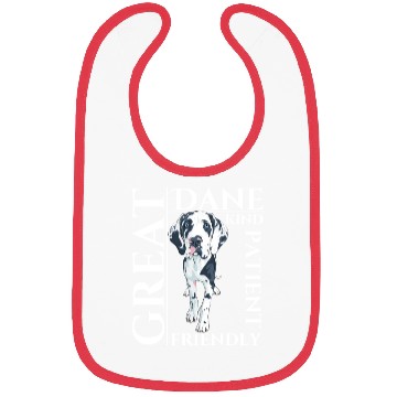 Discover Great Dane Dog Traits - dog theme gift Bibs