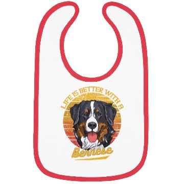 Discover Bernese Mountain Dog Lover Cartoon Bibs