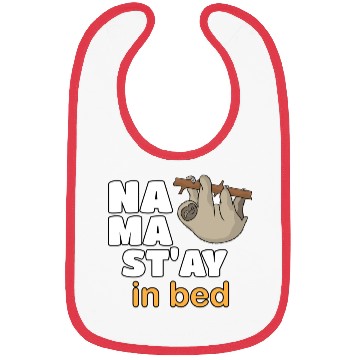 Discover Namaste Sloth Sleep Lovers Napping Gift Namastay I Bibs