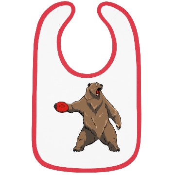 Discover Disc Golf Grizzly Brown Bear Bibs