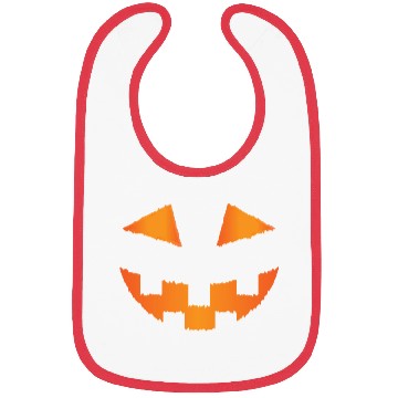 Discover Pumpkin: scary smile Bibs