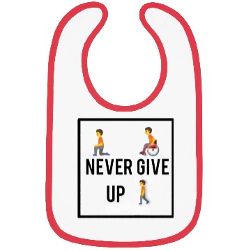 Discover Never Give Up Bibs