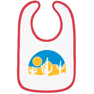 Discover cactus nature sun desert Bibs