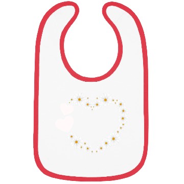 Discover Daisy Flower Heart Women Gardener Wildflower Bibs