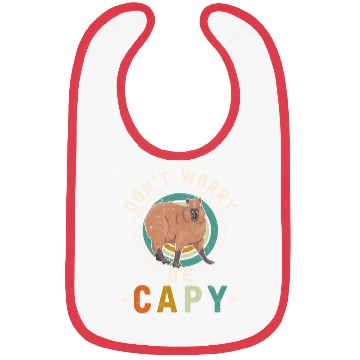 Discover Kind Animal Lover Happy Capybara Bibs