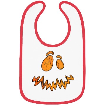 Discover Jack O Lantern Scary Carved Pumpkin Face Bibs