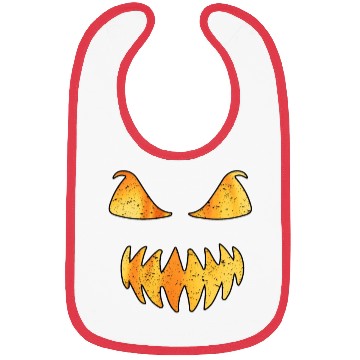 Discover Retro Jack O Lantern Scary Carved Pumpkin Face Bibs