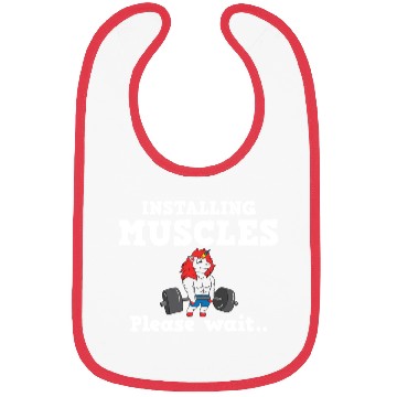 Discover Unicorn Muscle Workout Fitness Training Sport Gym Bibs