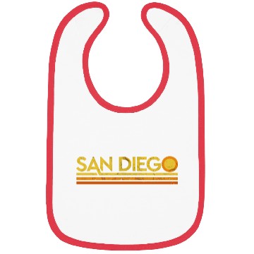 Discover Retro San Diego California Bibs