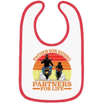 Discover Father Son, Riding Partners For Life 4 Bibs
