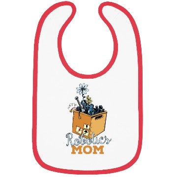 Discover Robotics Mom Cartoon Art Bibs