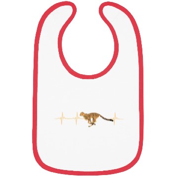 Discover Cheetah Heartbeat Bibs
