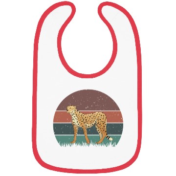 Discover Retro Cheetah Bibs