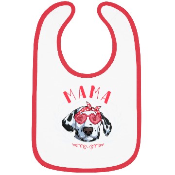 Discover Dalmatian Mom Dog Lover Puppy Cute Bibs