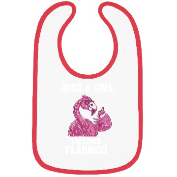 Discover Flamingo loving Girl Bibs