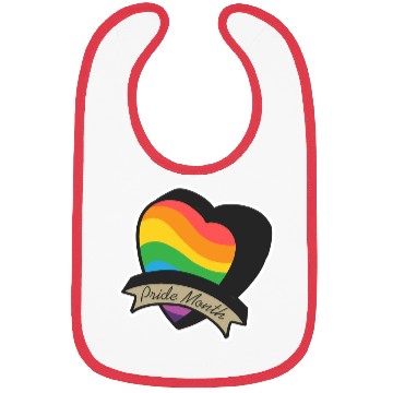 Discover Pride Month LGBTQ Sticker Bibs