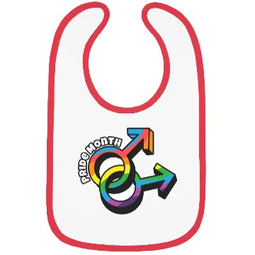 Discover Pride Month LGBTQ Sticker Bibs
