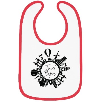 Discover Travel Begins Bibs