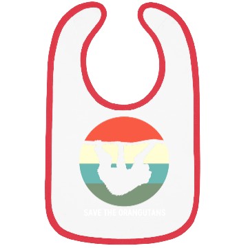 Discover Vintage Ape Monkey Save The Orangutan Bibs