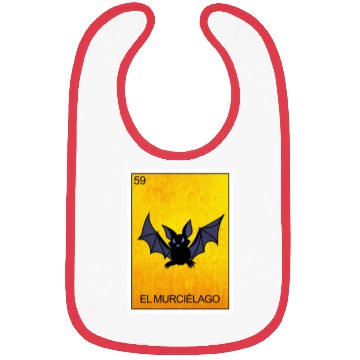 Discover El Murcielago Bat Card Mexican Lottery Card Bibs