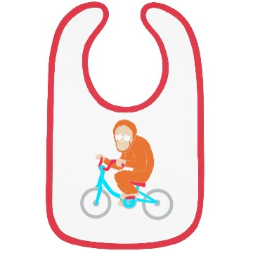 Discover Monkey Riding A Bike Funny Ape Orangutan Bibs