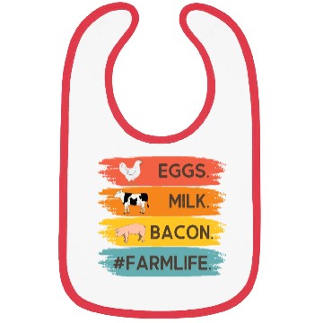 Discover FARMLIFE EGGS MILK BACON 2 Bibs