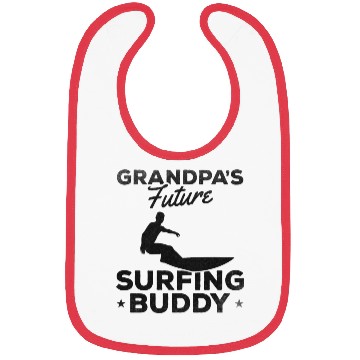 Discover Surfer Baby Newborn Surfer Grandpa's Future Bibs