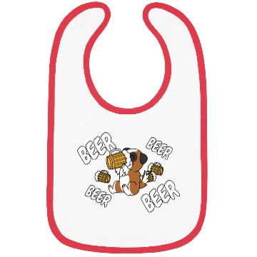 Discover Saint Bernard Drinking Beer Bibs