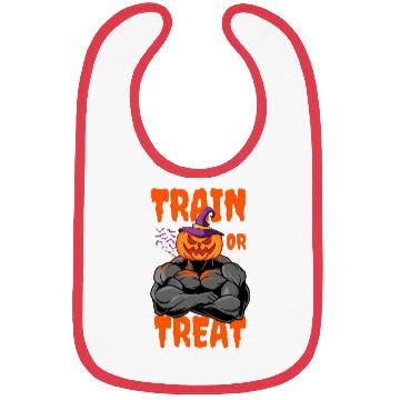 Discover Train Or Treat Muscular Jack O Lanterns Bibs