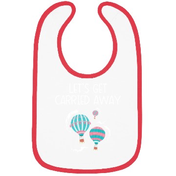 Discover Let's Get Carried Away Hot Air Balloon Lover Bibs