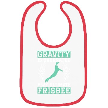 Discover Gravity Is Overated Play Ultimate Frisbee Player Bibs