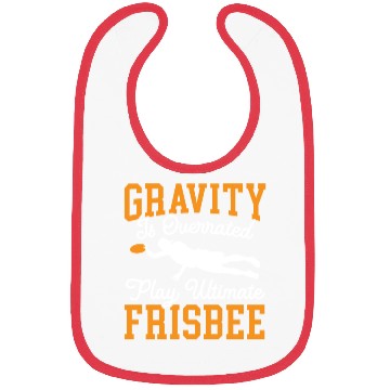 Discover Gravity Is Overated Play Ultimate Frisbee Player Bibs