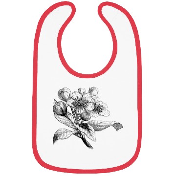 Discover Apple blossom european drawing Bibs