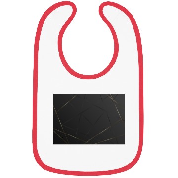 Discover Luxury Black Gold Geometric Polygon Bibs