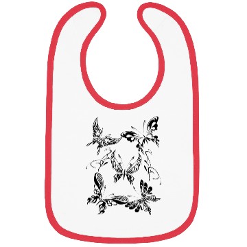 Discover Tribal Butterflies Apparel Bibs