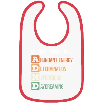 Discover My Superpowers Are ADHD Embrace Neurodiversity Bibs
