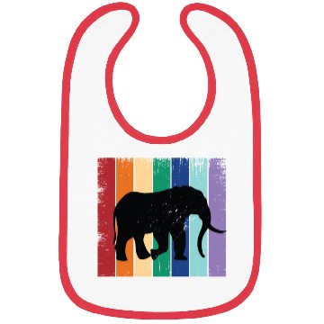 Discover Elephant Silhouette Bibs