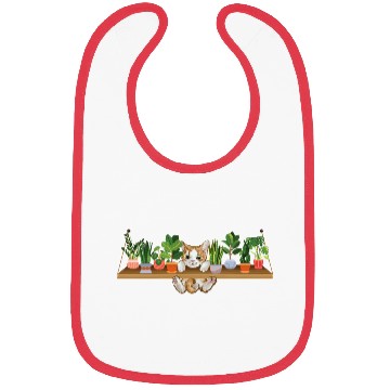 Discover Playful Kitten Plant Owner Cat Lover Bibs