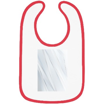 Discover Luxury White Silver Stripes Bibs