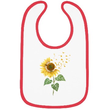 Discover Sunflower Birds Cute Floral Birdwatching Bibs