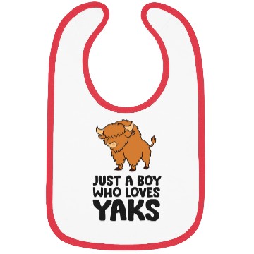 Discover Just a Boy Who Loves Yaks Bibs