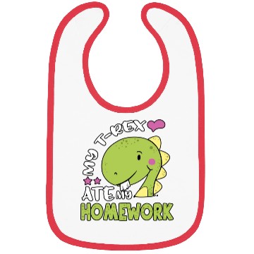 Discover Tyrannosaurus Back to School TRex for Kids TRex At Bibs