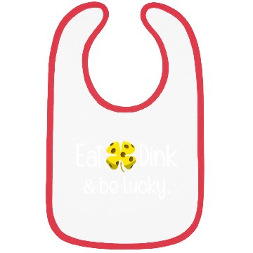 Discover Eat Dink And Be Lucky Pickleball Irish Clover Bibs