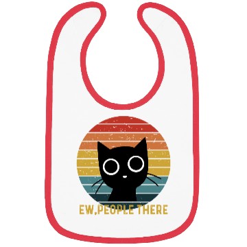 Discover Cute Cat. Ew, people There! Bibs