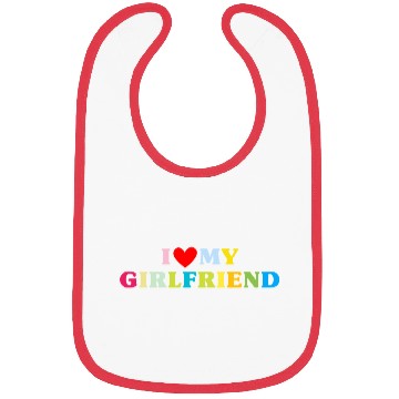Discover i love my girlfriend Bibs