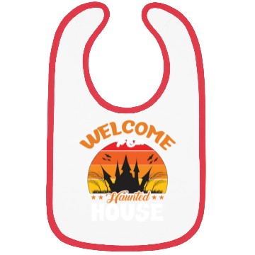 Discover Welcome To Our Haunted House Bibs