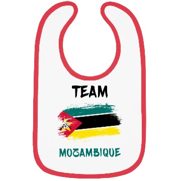 Discover Team Mozambique flags design Bibs