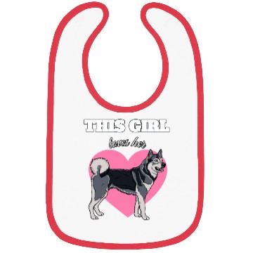 Discover This girl loves her Jämthund, Jamthund Bibs